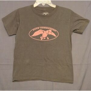 Duck Commander Official Logo T-Shirt‎ Women's Size Small Green Pink Duck Dynasty